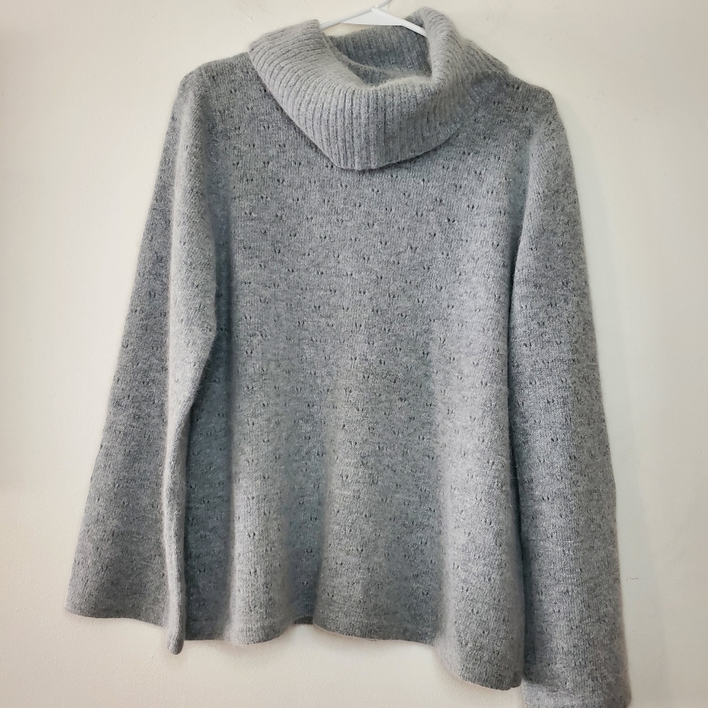 Alexandra Bartlett Petite Angora Rabbit hair Lambs Wool Turtleneck Size PXL